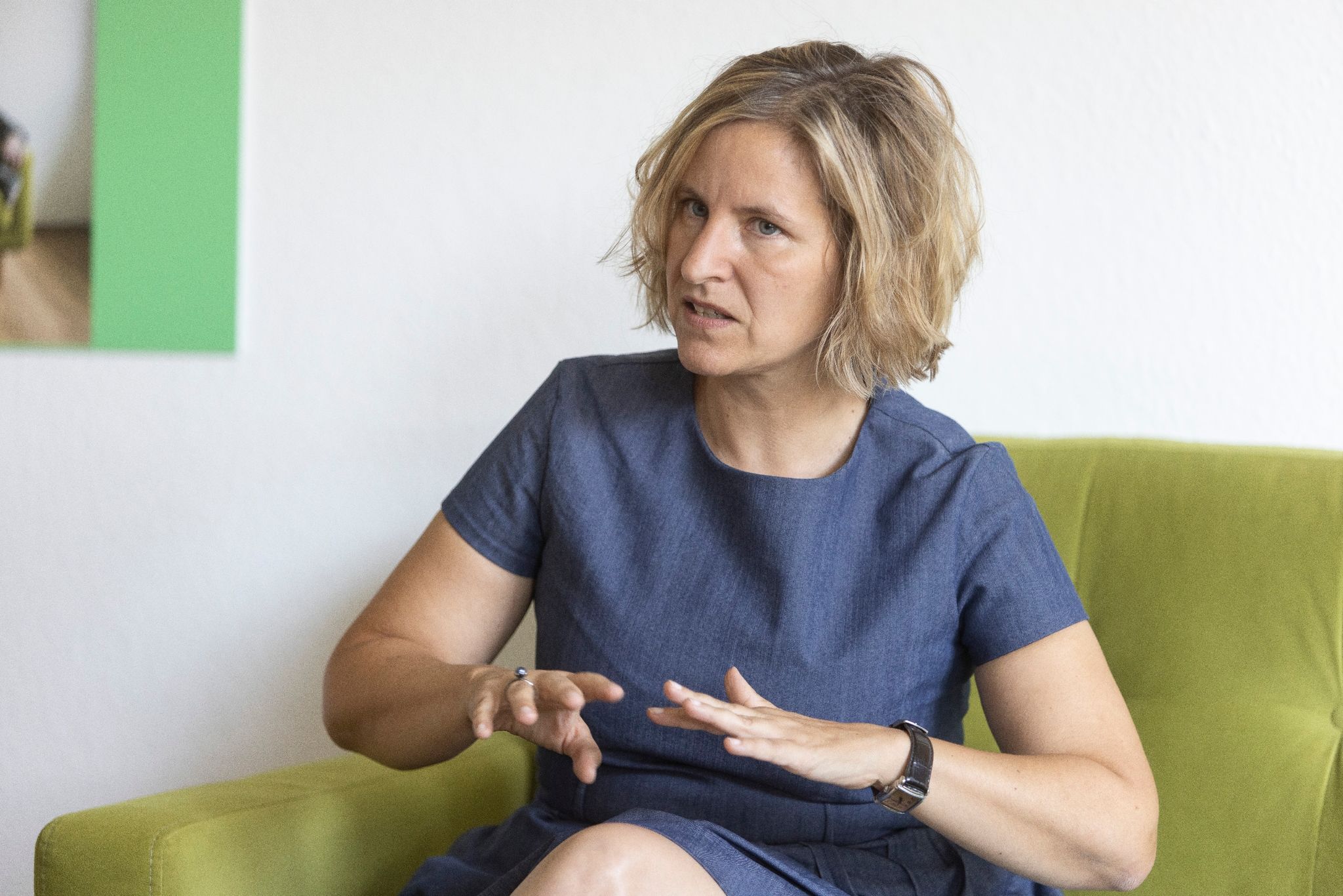 Katrin Eder (Bündnis 90/Die Grünen), Mobilitätsministerin von Rheinland-Pfalz, spricht.