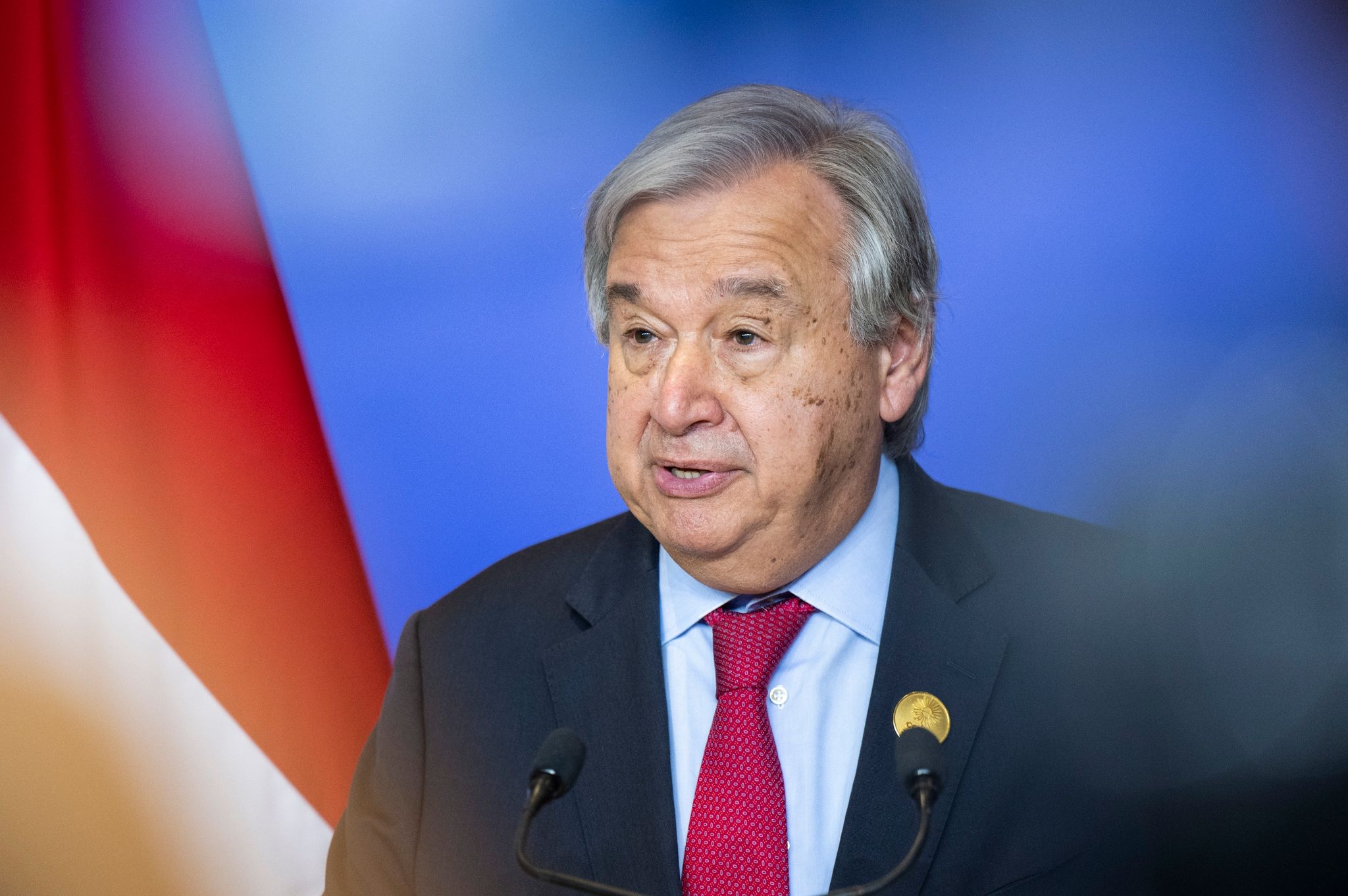 UN-Generalsekretär António Guterres: «Die Welt brennt und ertrinkt vor unseren Augen.»