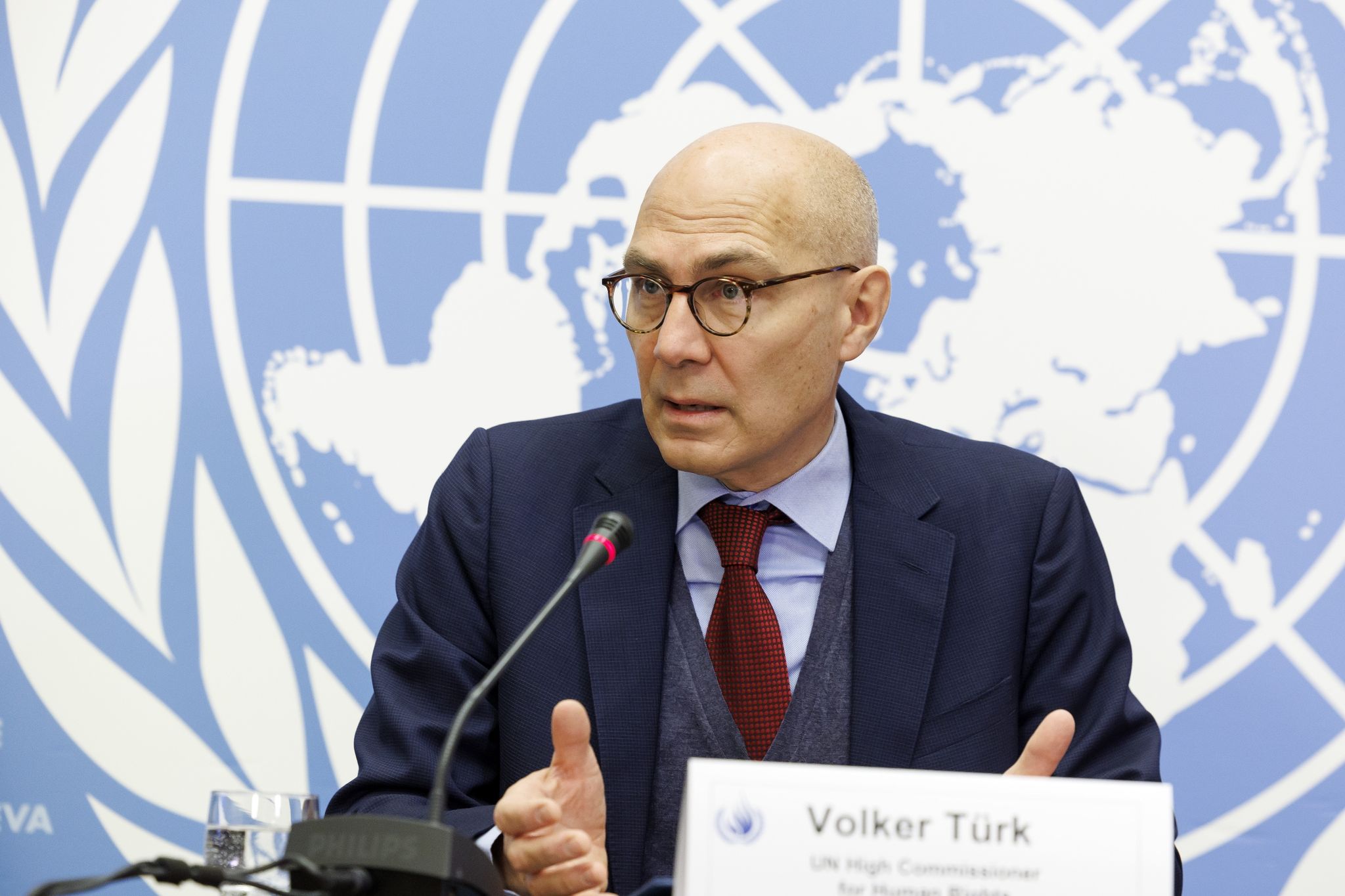 Der UNO-Hochkommissar für Menschenrechte, Volker Türk, sieht die Menschenrechte weltweit in Gefahr.