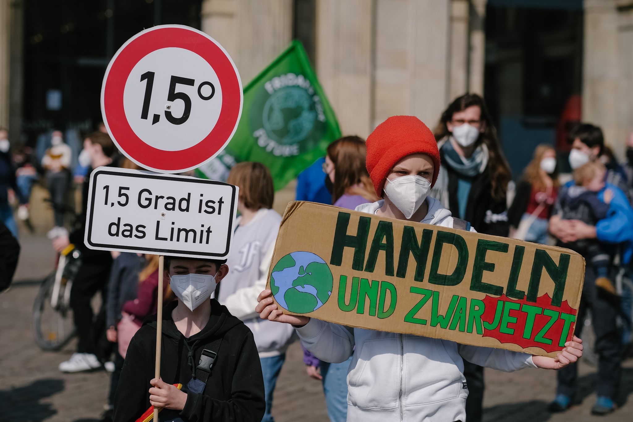 Eine Demonstration der Bewegung «Fridays for Future» in Hannover.
