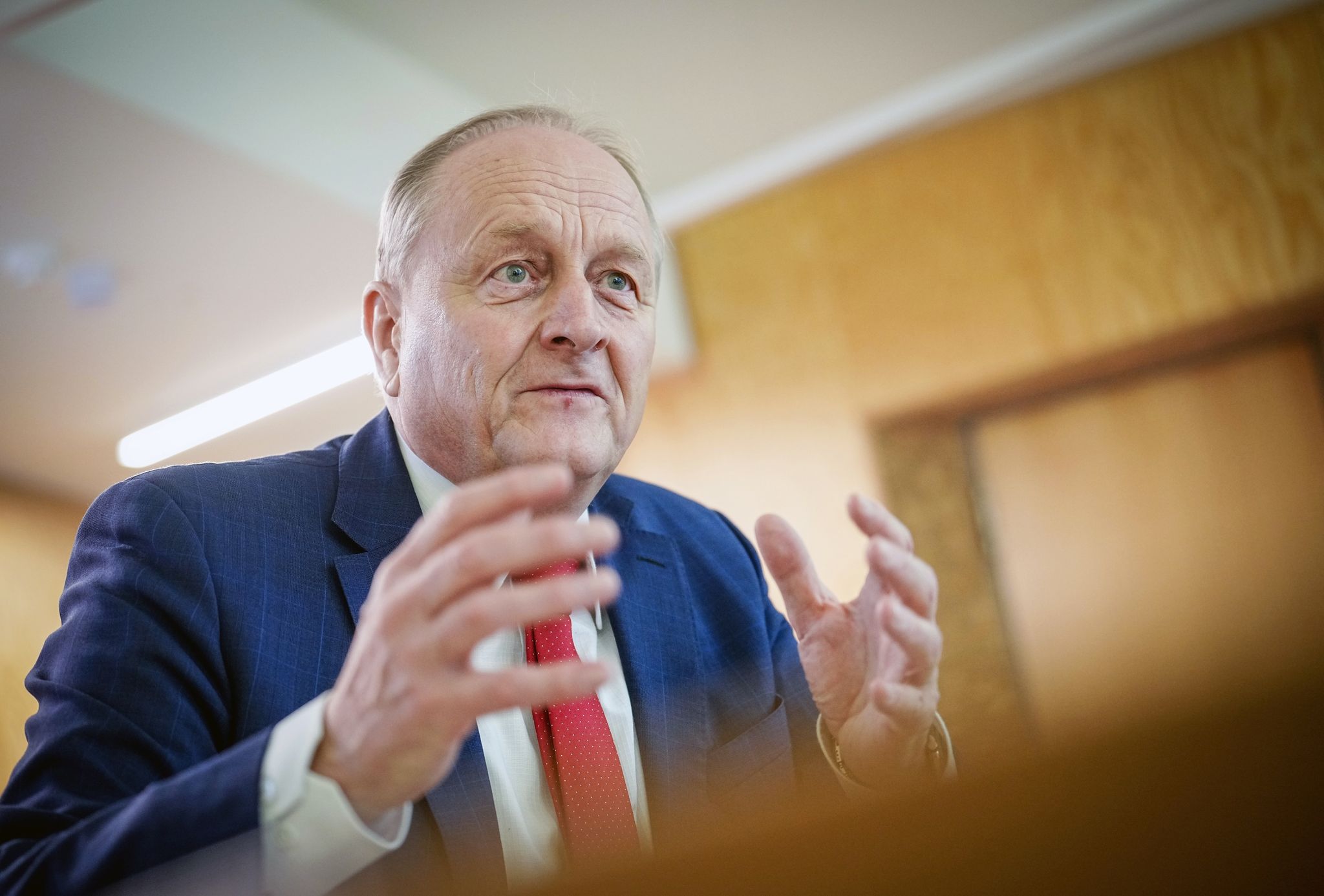 Bauernpräsident Joachim Rukwied im Gespräch.