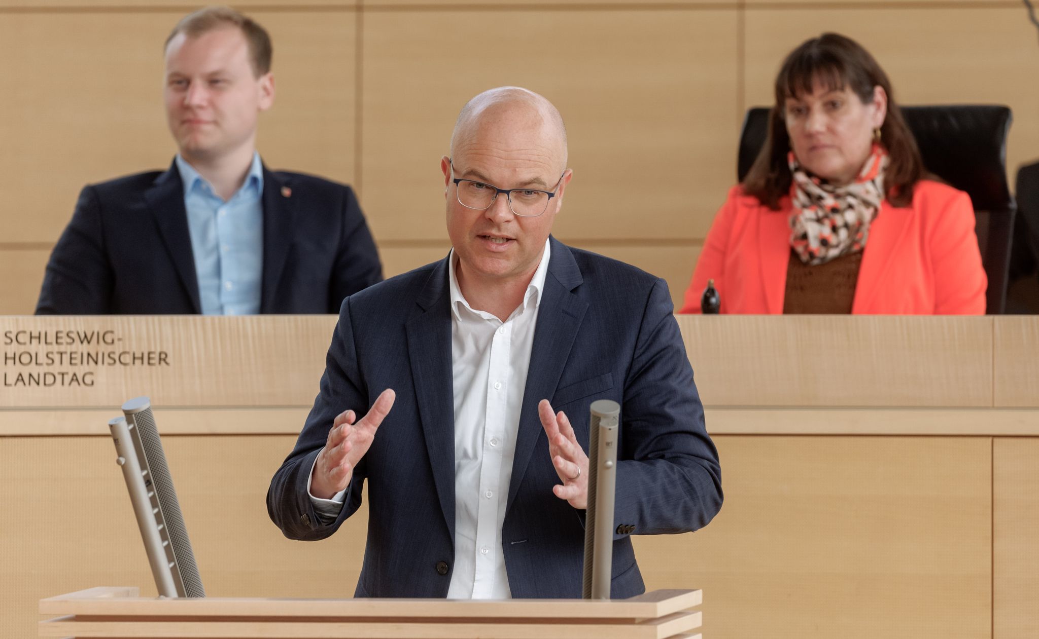 Umweltminister Schleswig-Holsteins, Tobias Goldschmidt spricht im Landtag.