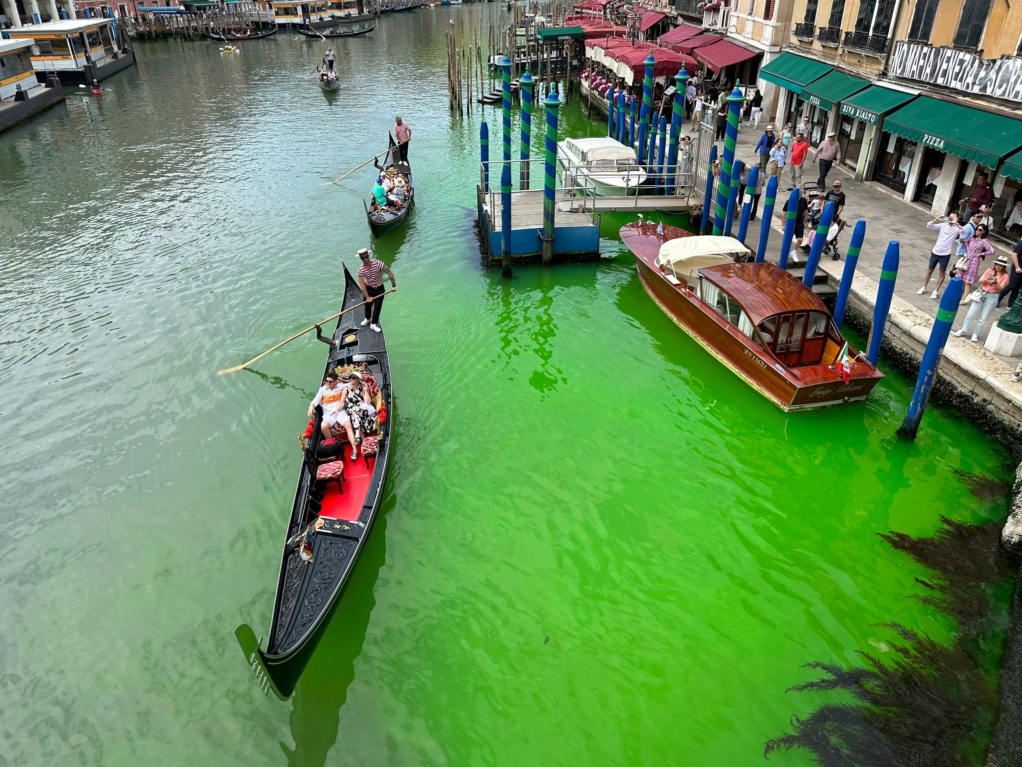 So sieht der Canal Grande von Venedig normalerweise nicht aus.