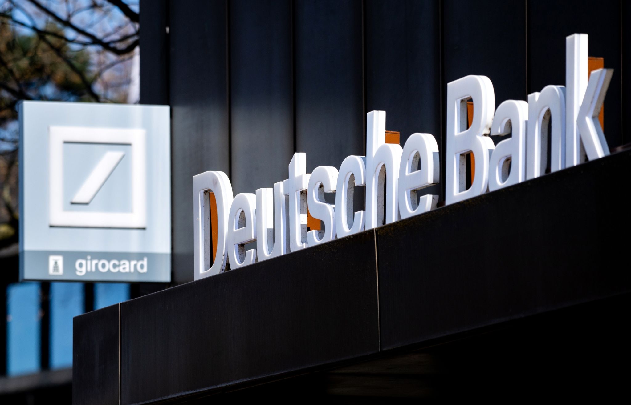 Das Logo der Deutschen Bank.