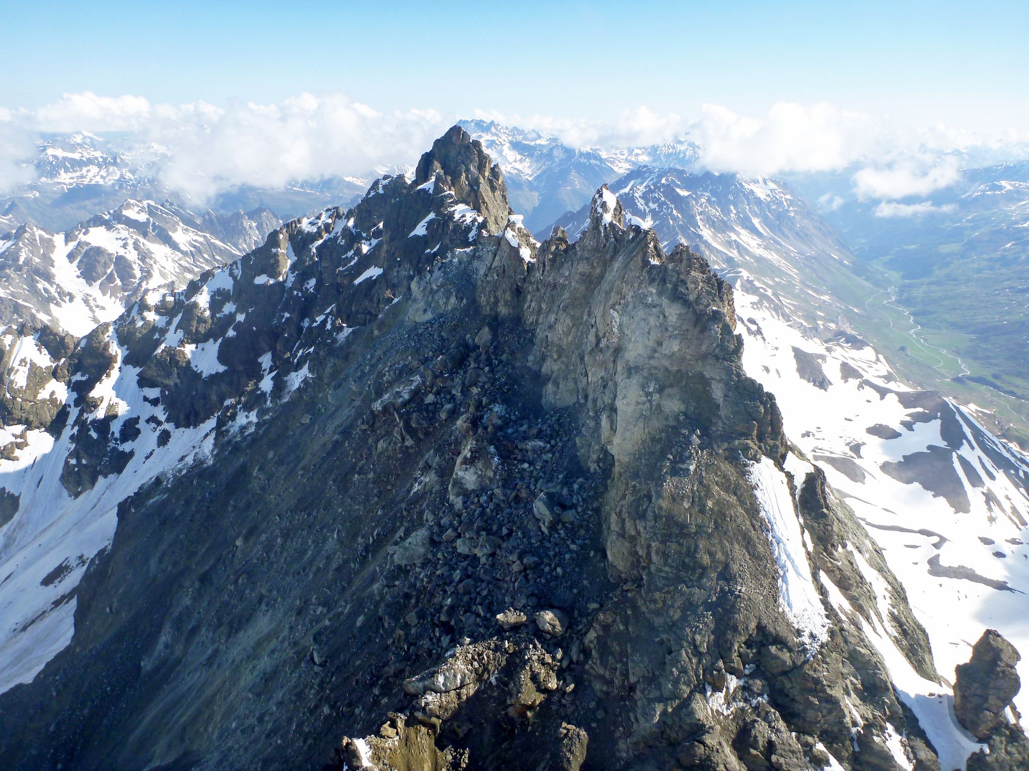 Das Fluchthorn in Tirol - ein Berg schrumpft.