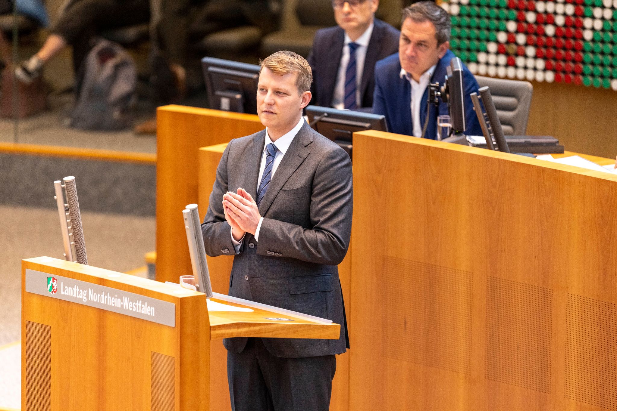 FDP-Fraktionschef Henning Höne spricht im Plenum des Landtags.